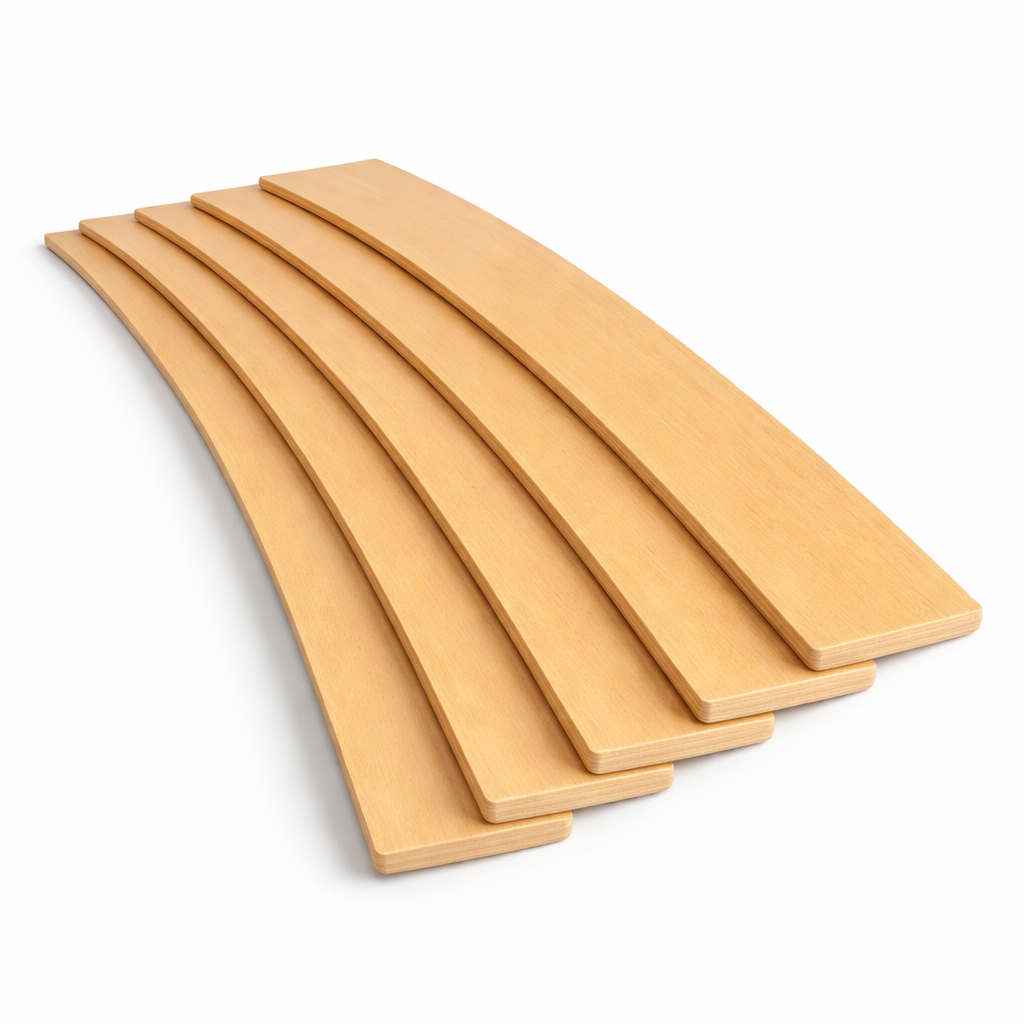 Replacement Curved Sprung Bed Slats Premium Beechwood