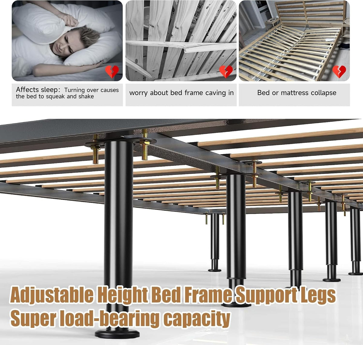Adjustable Bed Support Leg